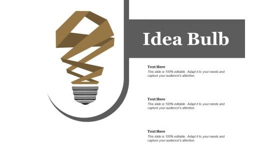 Idea Bulb Ppt PowerPoint Presentation Ideas Pictures