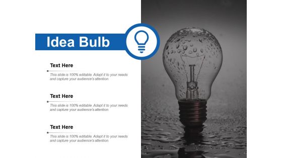 Idea Bulb Ppt PowerPoint Presentation Infographic Template Maker