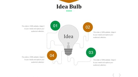 Idea Bulb Ppt PowerPoint Presentation Summary Maker