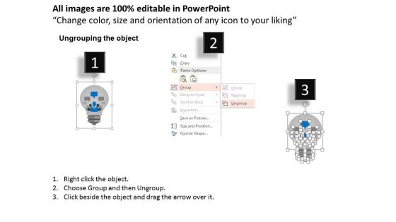 Idea Bulb With Team And Icons Powerpoint Templates