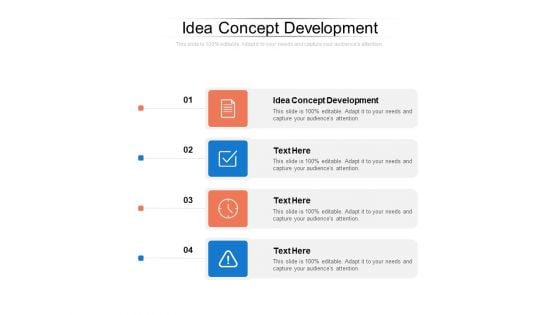 Idea Concept Development Ppt PowerPoint Presentation Infographics Introduction Cpb