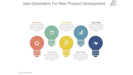 Idea Generation For New Product Development Ppt PowerPoint Presentation Influencers