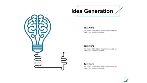 Idea Generation Marketing Ppt PowerPoint Presentation Professional Brochure