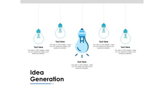 Idea Generation Ppt PowerPoint Presentation Outline Model