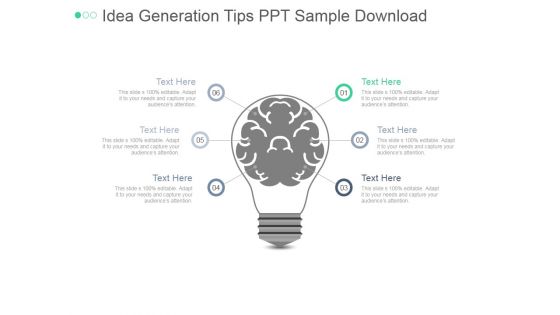 Idea Generation Tips Ppt PowerPoint Presentation Styles