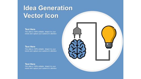 Idea Generation Vector Icon Ppt PowerPoint Presentation Infographic Template Master Slide PDF