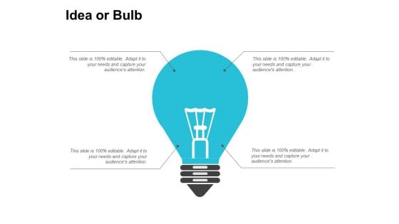 Idea Or Bulb Innovation Ppt PowerPoint Presentation Model Inspiration