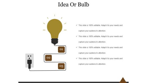 Idea Or Bulb Ppt PowerPoint Presentation Clipart