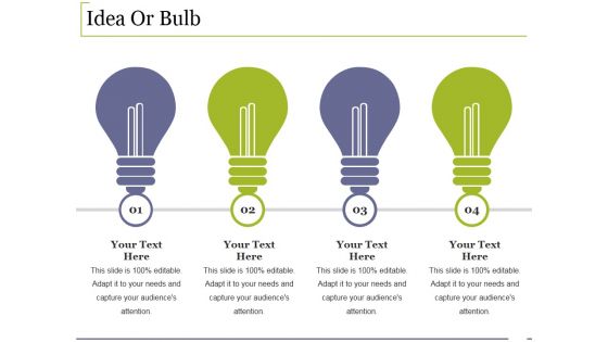 Idea Or Bulb Ppt PowerPoint Presentation File Gridlines