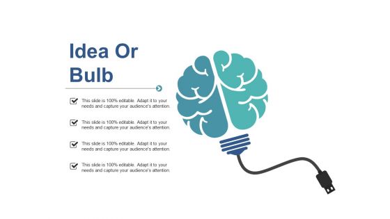 Idea Or Bulb Ppt PowerPoint Presentation Icon Visual Aids