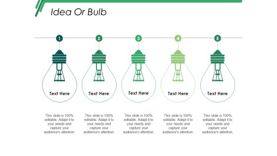 Idea Or Bulb Ppt PowerPoint Presentation Inspiration Sample