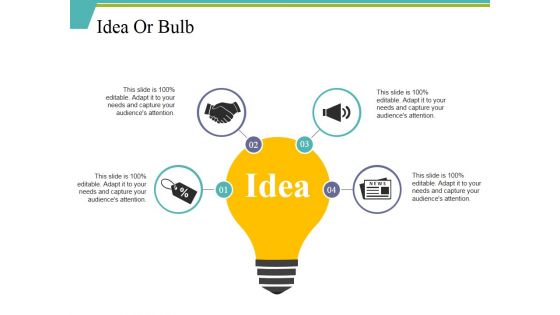 Idea Or Bulb Ppt PowerPoint Presentation Summary Design Inspiration