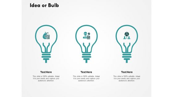 Idea Or Bulb Technologey Ppt PowerPoint Presentation Portfolio Deck