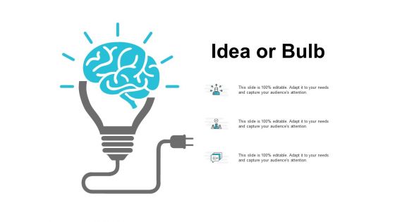 Idea Or Bulb Technology Ppt PowerPoint Presentation Gallery Visual Aids