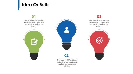 Idea Or Bulb Technology Ppt PowerPoint Presentation Infographics Show