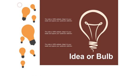 Idea Or Bulb Technology Ppt PowerPoint Presentation Infographics Slideshow