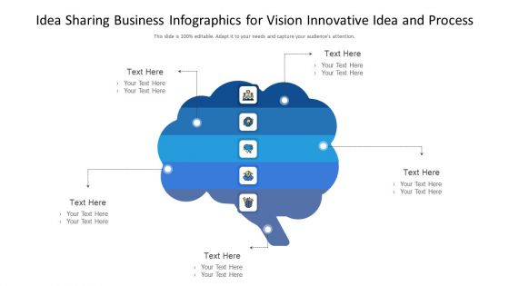 Idea Sharing Business Infographics For Vision Innovative Idea And Process Ppt PowerPoint Presentation Diagram Templates PDF