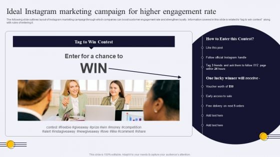 Ideal Instagram Marketing Campaign For Higher Engagement Rate Ppt PowerPoint Presentation File Pictures PDF