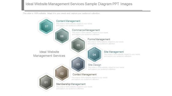 Ideal Website Management Services Sample Diagram Ppt Images