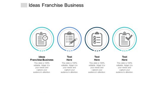 Ideas Franchise Business Ppt PowerPoint Presentation File Deck Cpb