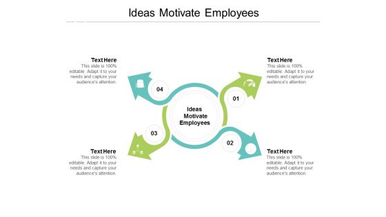 Ideas Motivate Employees Ppt PowerPoint Presentation Infographics Show Cpb