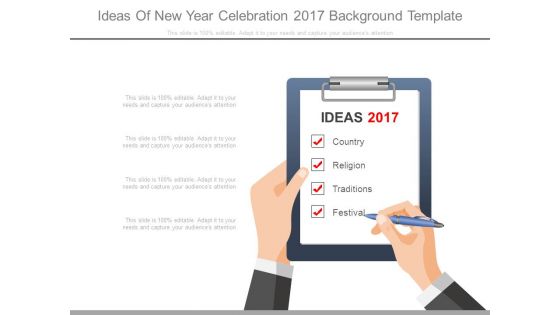 Ideas Of New Year Celebration 2017 Background Template