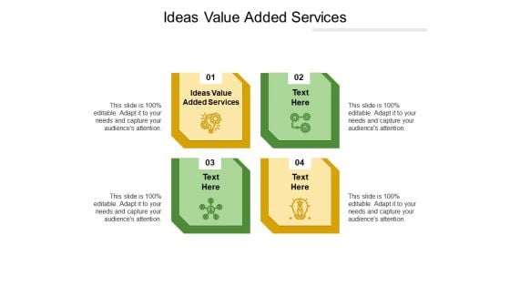 Ideas Value Added Services Ppt PowerPoint Presentation Outline Template Cpb