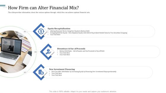 Identify Capital Structure Of Firm How Firm Can Alter Financial Mix Themes PDF