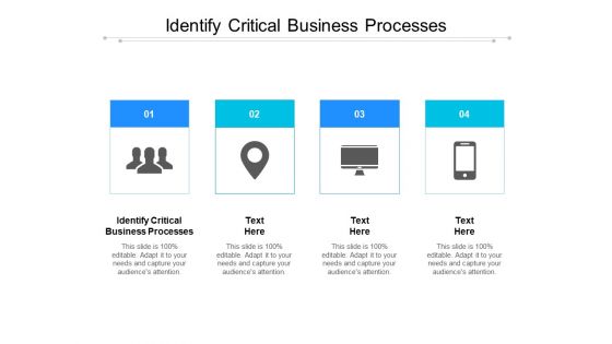 Identify Critical Business Processes Ppt PowerPoint Presentation Summary Graphic Images Cpb