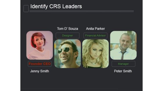 Identify Crs Leaders Ppt PowerPoint Presentation Graphics Identify Crs Leaders Ppt PowerPoint Presentation Graphics