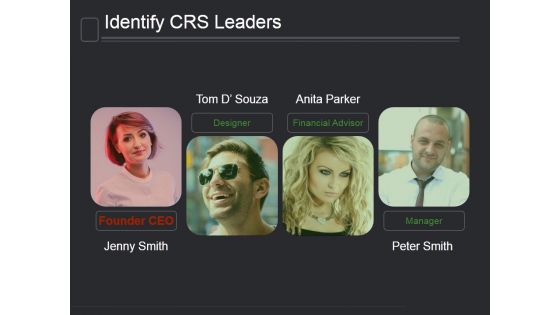 Identify Crs Leaders Ppt PowerPoint Presentation Graphics