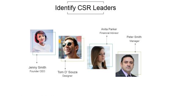 Identify Csr Leaders Ppt PowerPoint Presentation Graphics