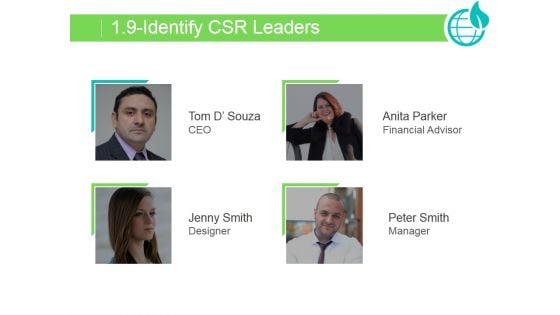 Identify Csr Leaders Ppt PowerPoint Presentation Pictures