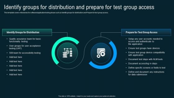 Identify Groups For Distribution And Prepare For Test Group Access Business Application Development Playbook Microsoft PDF