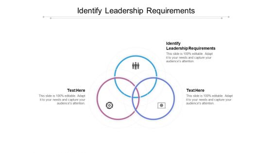 Identify Leadership Requirements Ppt PowerPoint Presentation Infographics Graphics Pictures Cpb