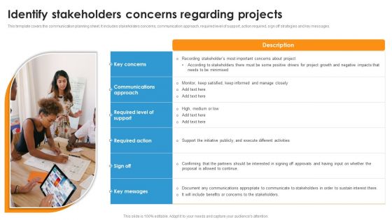 Identify Stakeholders Concerns Regarding Projects Ppt Outline Ideas PDF