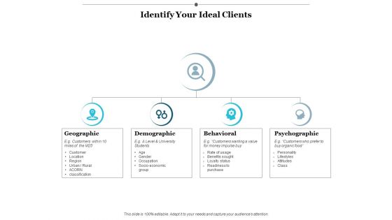 Identify Your Ideal Clients Ppt PowerPoint Presentation Summary Microsoft