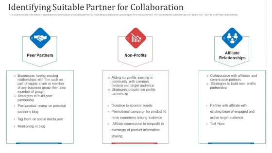 Identifying Suitable Partner For Collaboration Ppt Sample PDF Identifying Suitable Partner For Collaboration Ppt Sample PDF