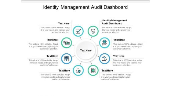 Identity Management Audit Dashboard Ppt PowerPoint Presentation Infographics Brochure Cpb