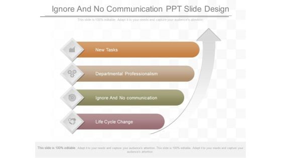 Ignore And No Communication Ppt Slide Design