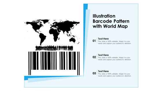 Illustration Barcode Pattern With World Map Ppt PowerPoint Presentation Icon Infographic Template PDF