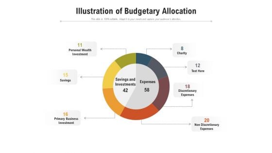 Illustration Of Budgetary Allocation Ppt PowerPoint Presentation Gallery Master Slide PDF