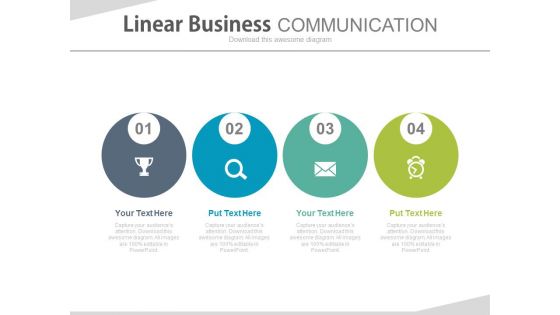 Illustration Of Business Communication And Time Management Powerpoint Template