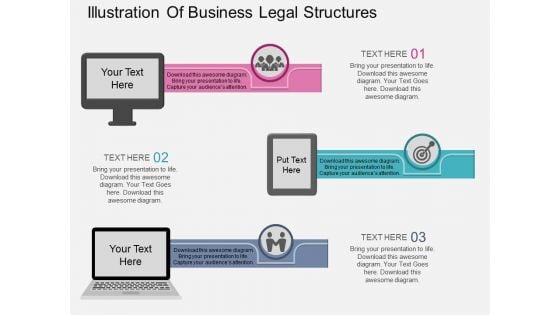 Illustration Of Business Legal Structures Powerpoint Template Illustration Of Business Legal Structures Powerpoint Template