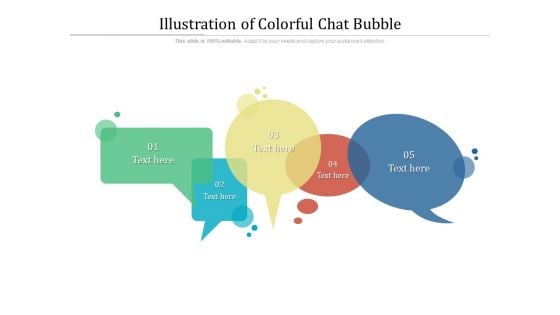 Illustration Of Colorful Chat Bubble Ppt PowerPoint Presentation File Picture