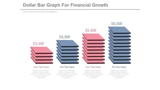 Illustration Of Dollar Value Slabs Powerpoint Slides