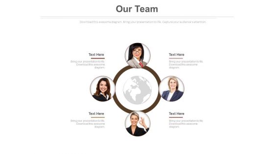 Illustration Of Global Business Team Powerpoint Slides