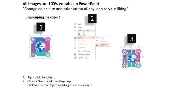 Illustration Of Global Team Icons Powerpoint Templates