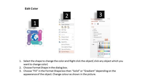 Illustration Of Global Team Icons Powerpoint Templates