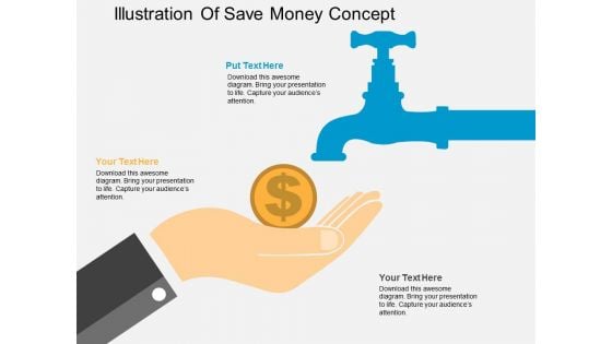 Illustration Of Save Money Concept Powerpoint Templates